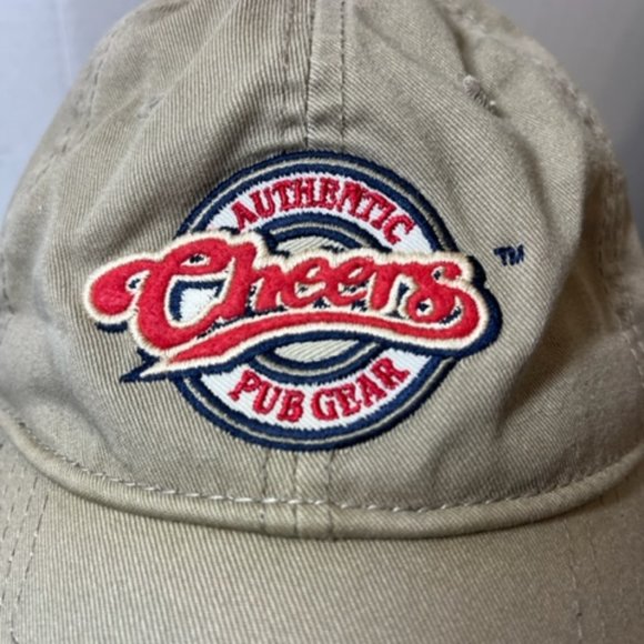 VTG CHEERS Pub Gear Authentic Boston Hat Baseball Cap Cotton Adjustable Beige - Picture 3 of 12